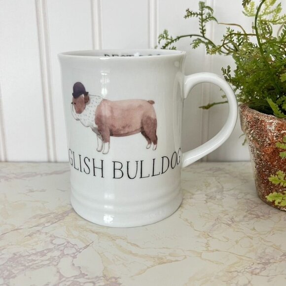 Julianna Swaney Coffee Mug Cup English Bulldog "Best Dog" Fringe Studio - Picture 4 of 8